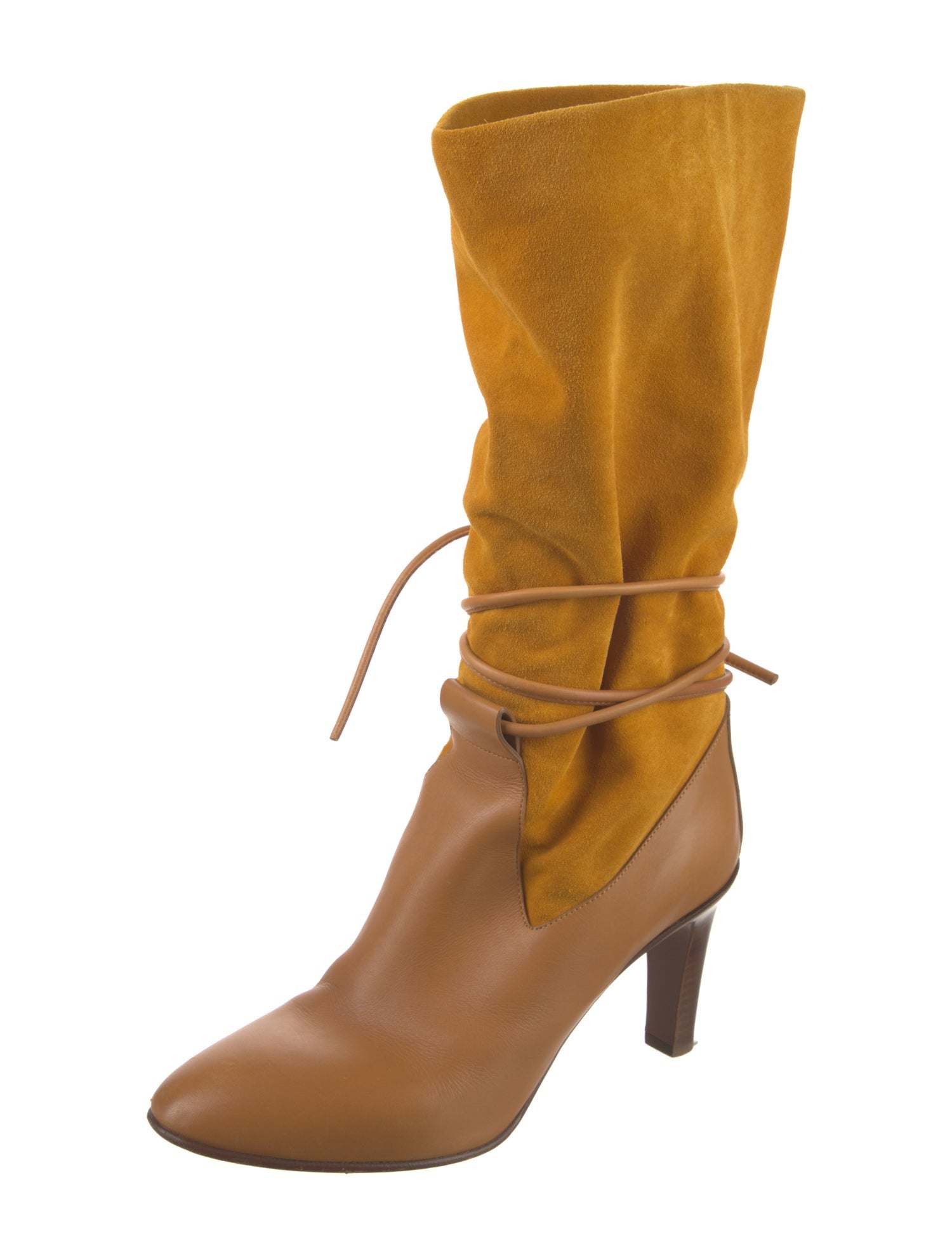 Chloé Suede Slouch Boots