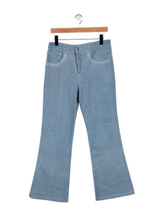 Chloé Mid-Rise Wide Leg Jeans