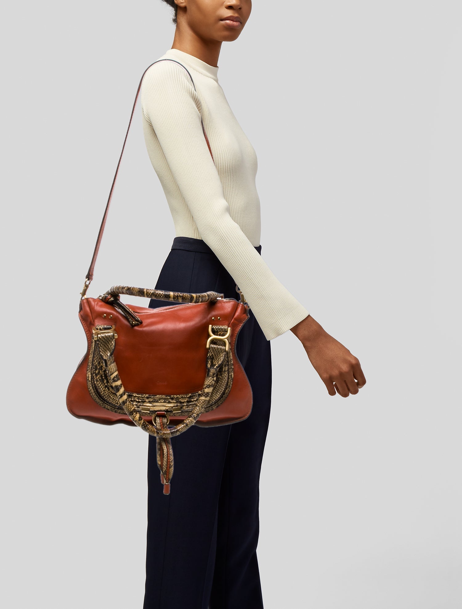 Chloé Leather Top Handle Bag