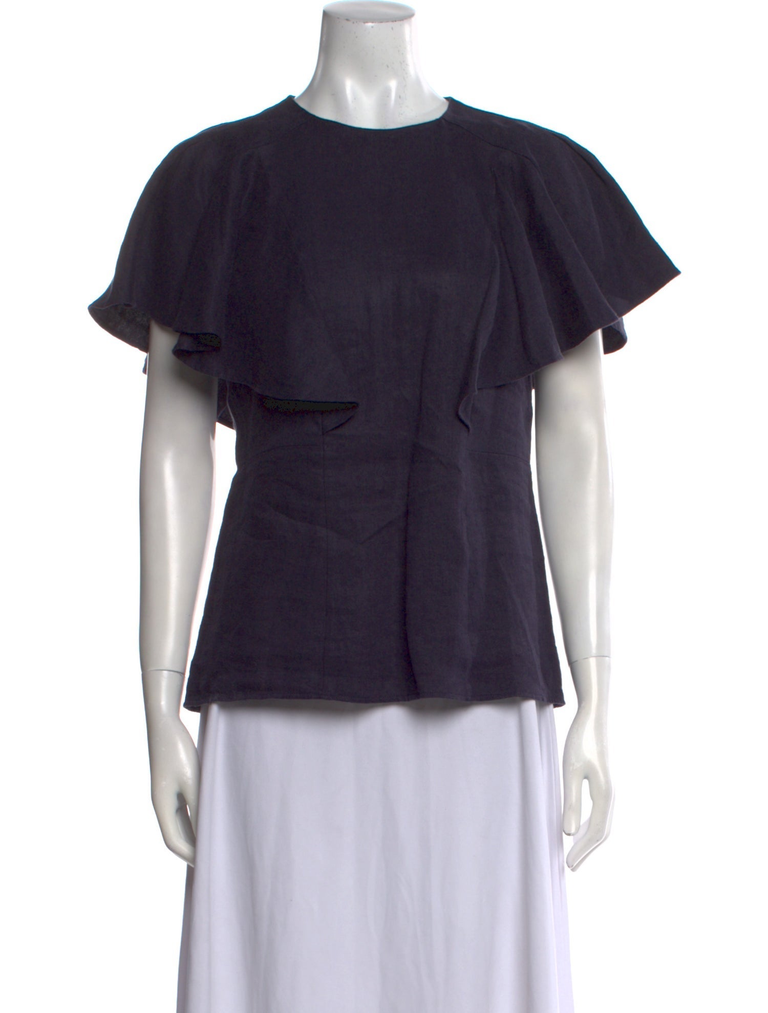 Chloé Linen Crew Neck Top