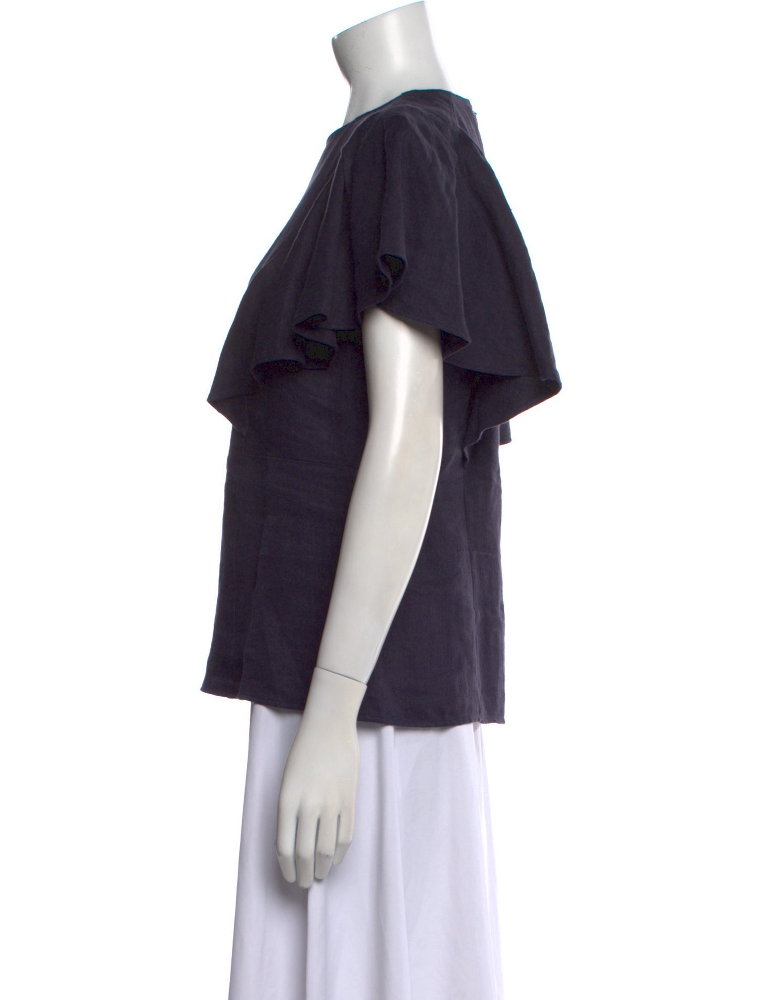 Chloé Linen Crew Neck Top