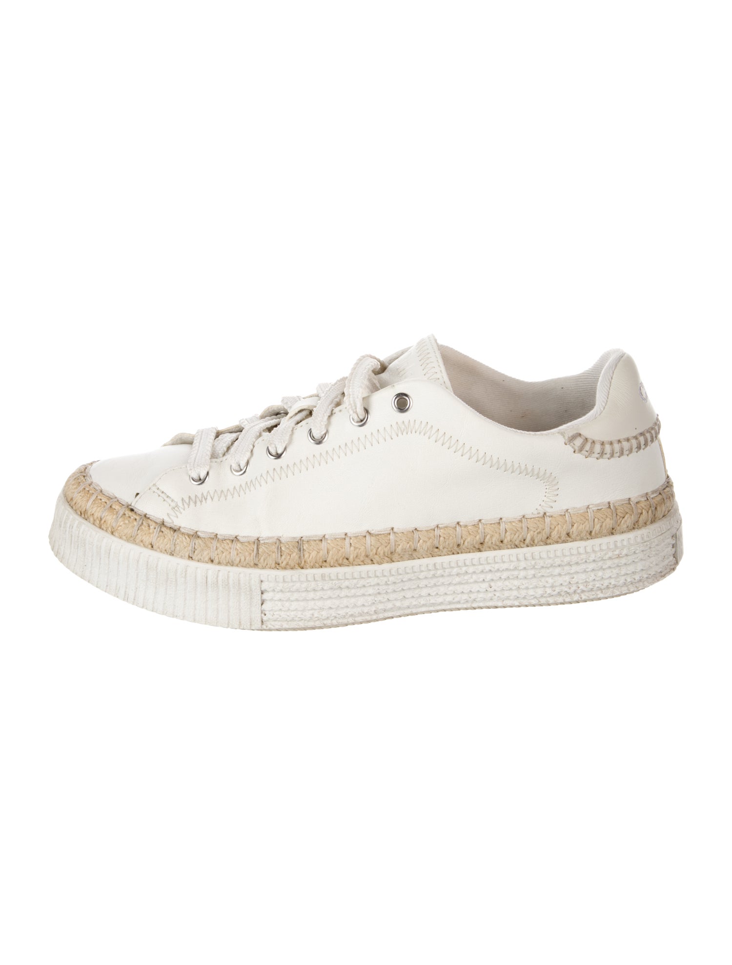 Chloé Leather Espadrille Sneakers
