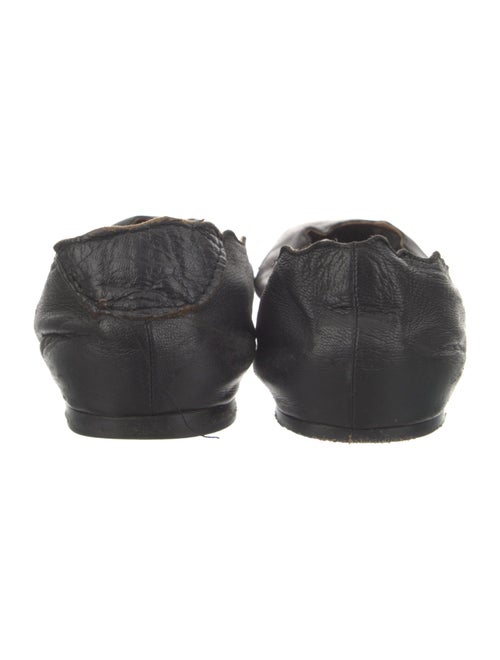 Chloé Leather Scalloped Accent Ballet Flats