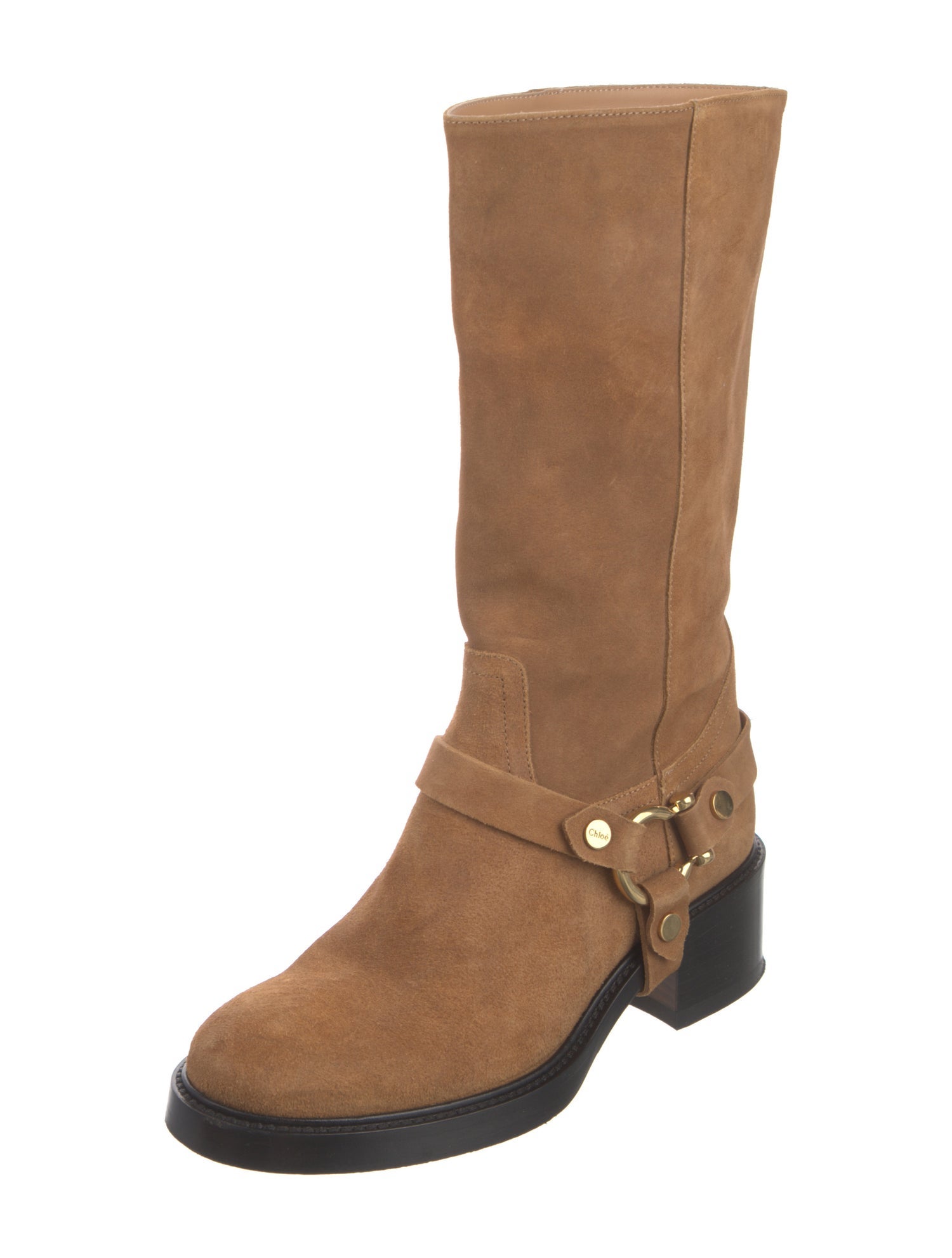 Chloé Leather Moto Boots