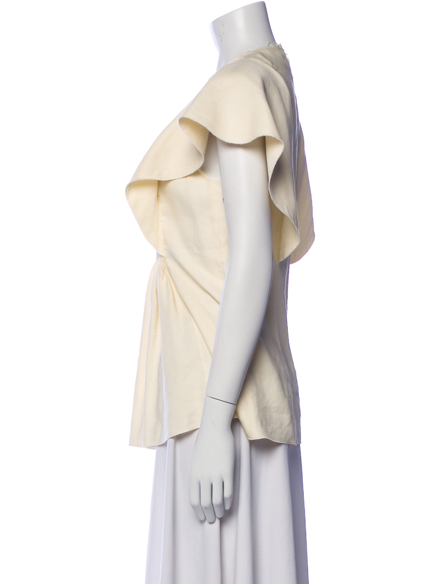 Chloé Linen Crew Neck Blouse