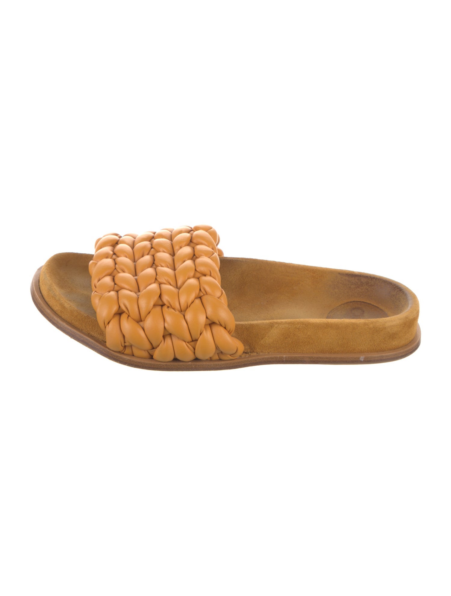 Chloé Leather Braided Accents Slides