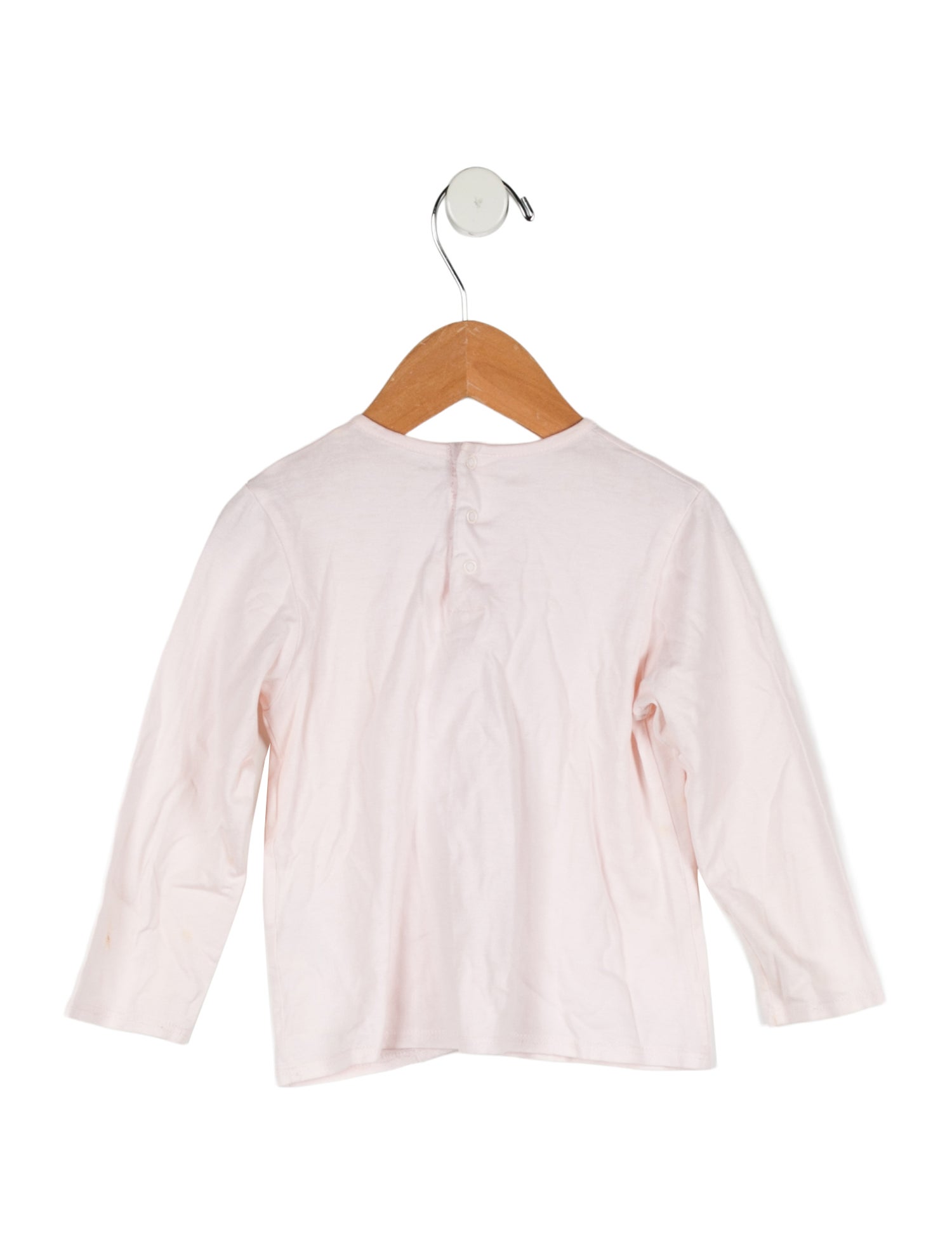 Chloé Toddler Girls' Bow Accent Long Sleeve Shirt