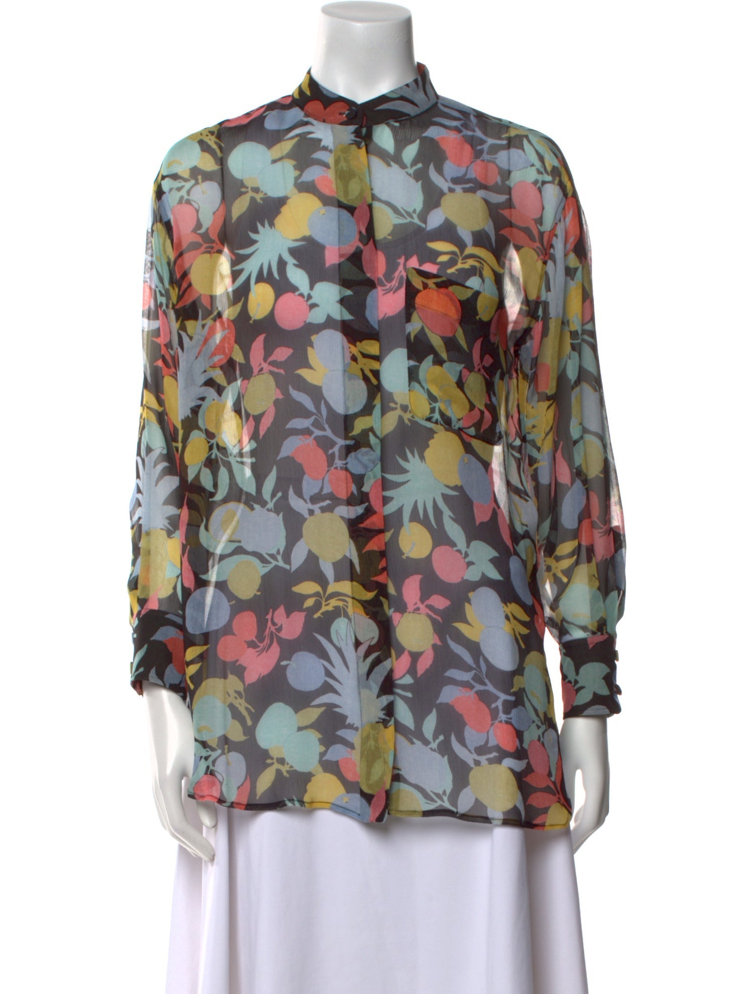 Chloé Silk Floral Print Blouse