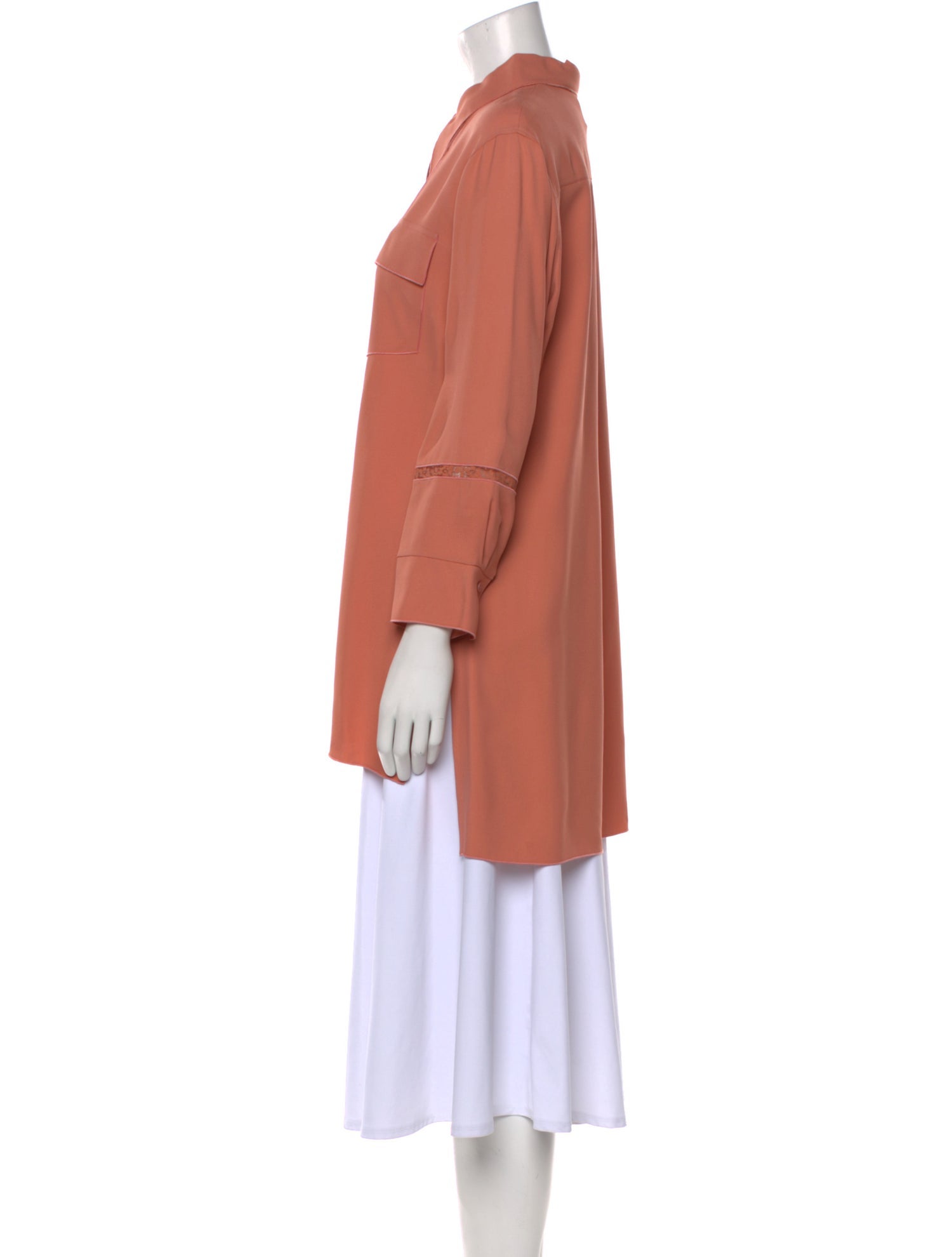 Chloé Mock Neck Three-Quarter Sleeve Tunic w/ Tags