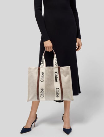 Chloé Canvas Woody Large