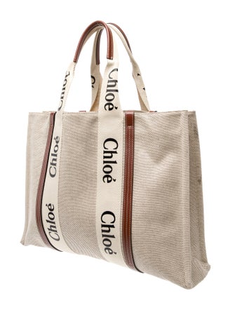 Chloé Canvas Woody Large