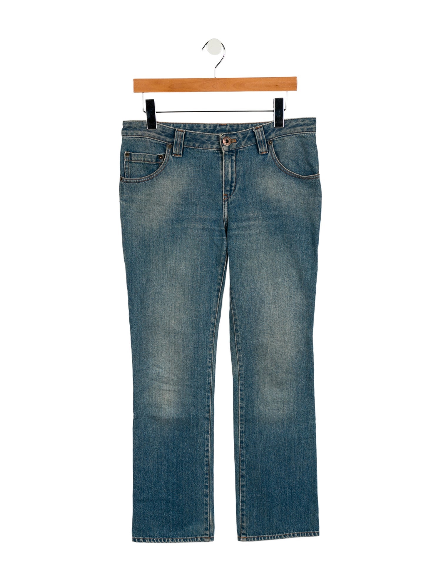 Chloé Mid-Rise Straight Leg Jeans