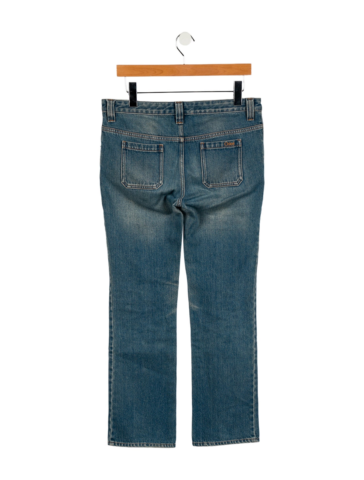 Chloé Mid-Rise Straight Leg Jeans