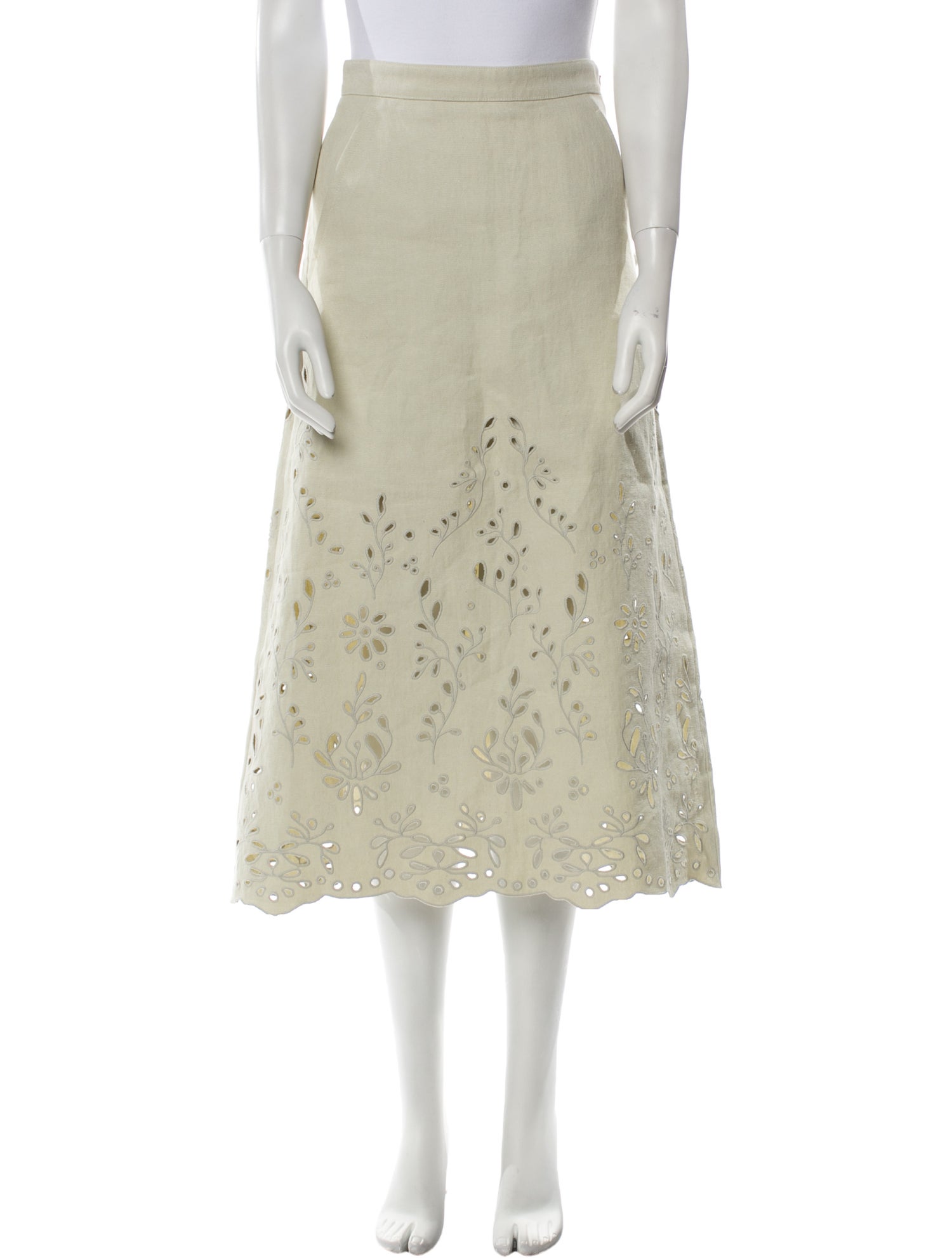 Chloé Hemp Midi Length Skirt