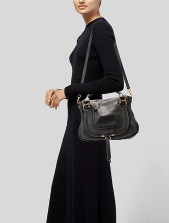 Chloé Leather Marcie shoulder bag Small