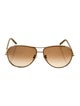 Chloé Aviator Gradient Sunglasses