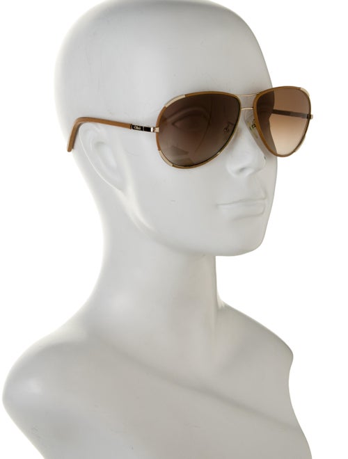 Chloé Aviator Gradient Sunglasses