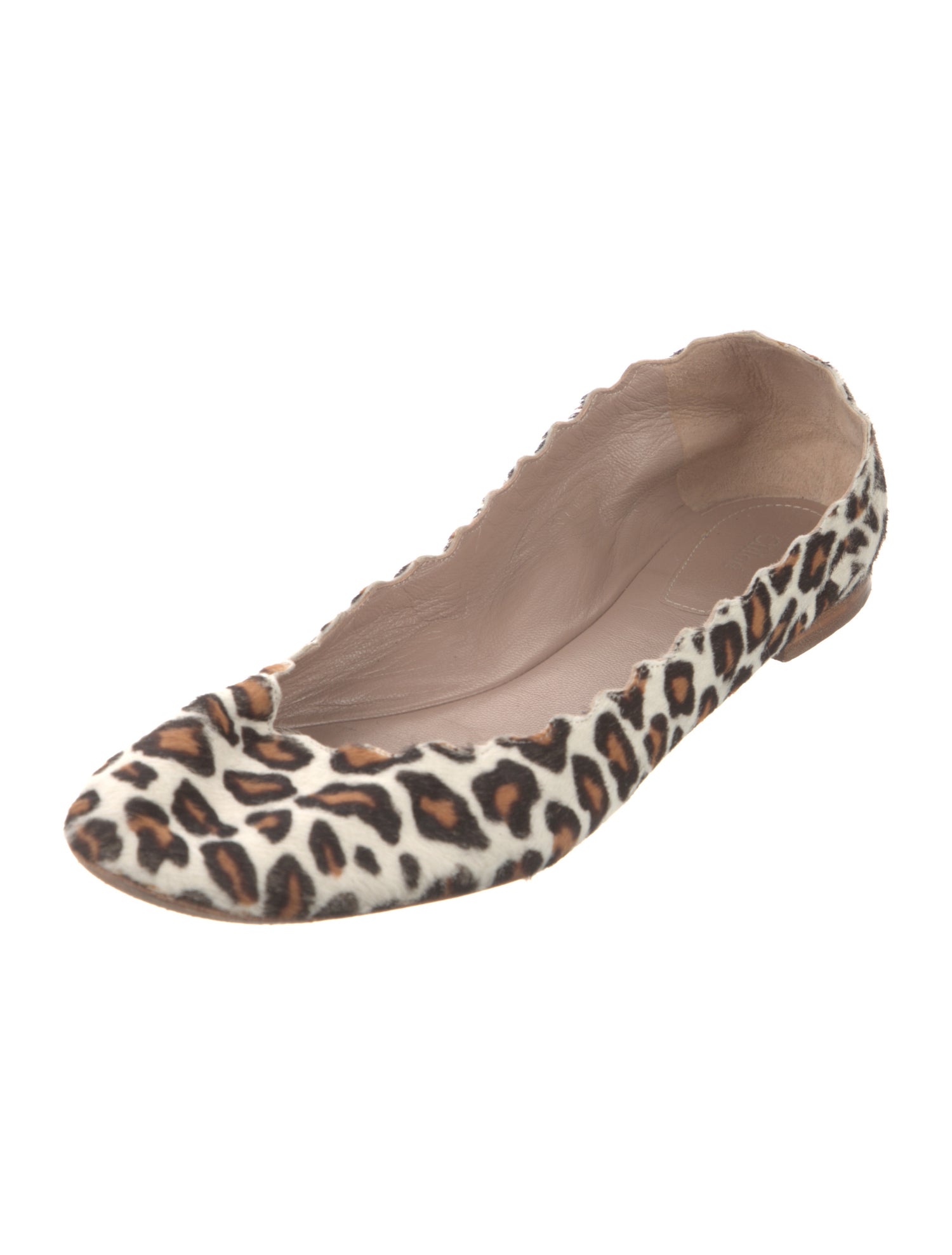 Chloé Ponyhair Animal Print Ballet Flats