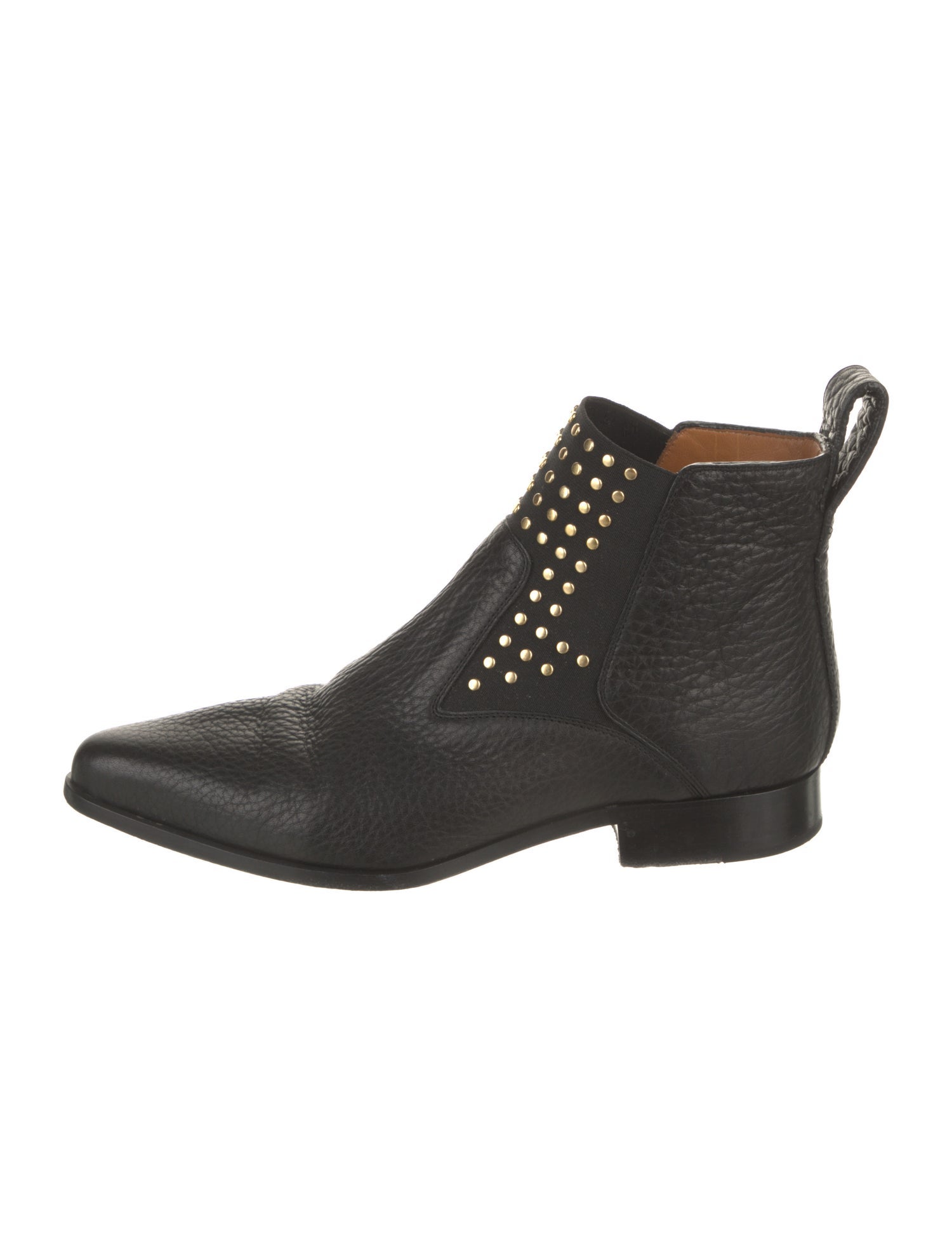 Chloé Leather Studded Accents Chelsea Boots