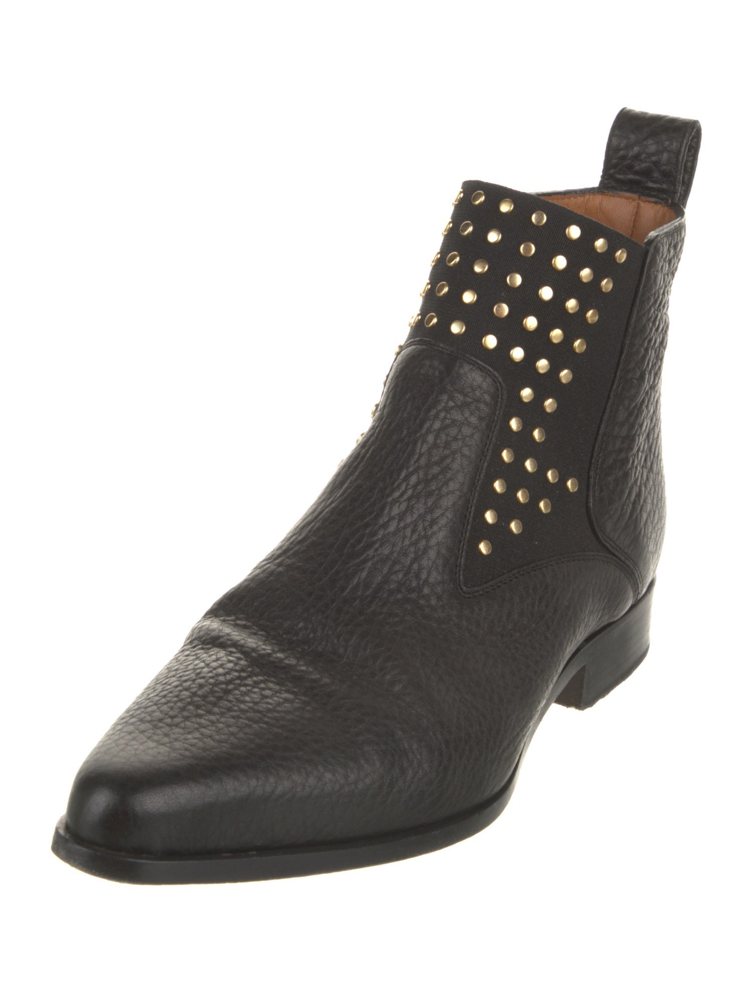 Chloé Leather Studded Accents Chelsea Boots