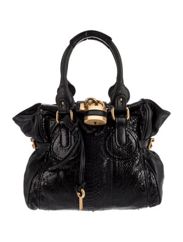 Chloé Handle Bags Python Paddington