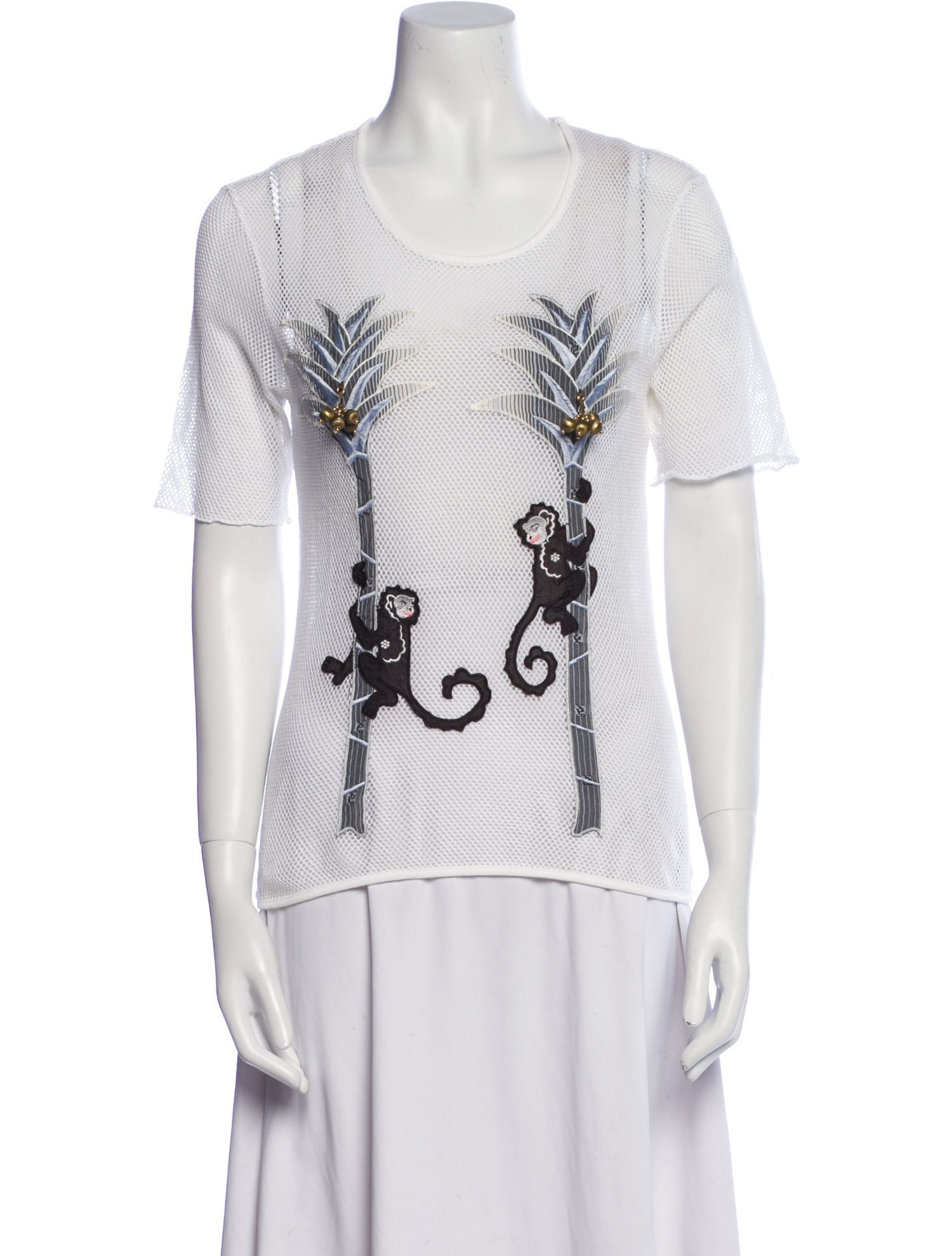 Chloé Scoop Neck Short Sleeve T-Shirt