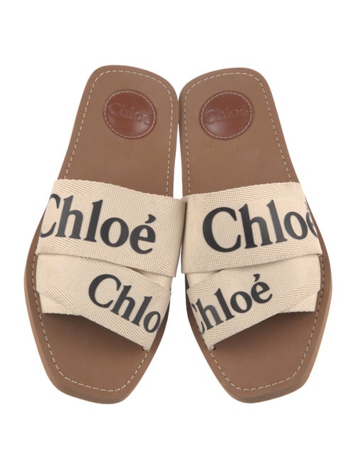 Chloé Printed Leather Trim Embellishment Flats