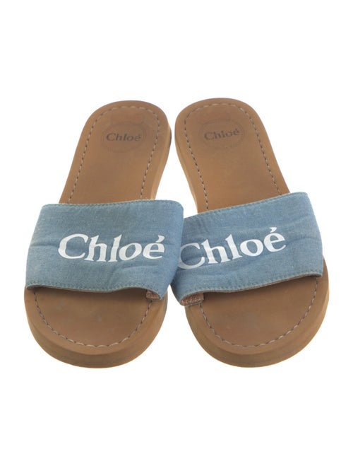 Chloé Canvas Graphic Print Flats