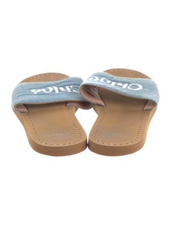 Chloé Canvas Graphic Print Flats