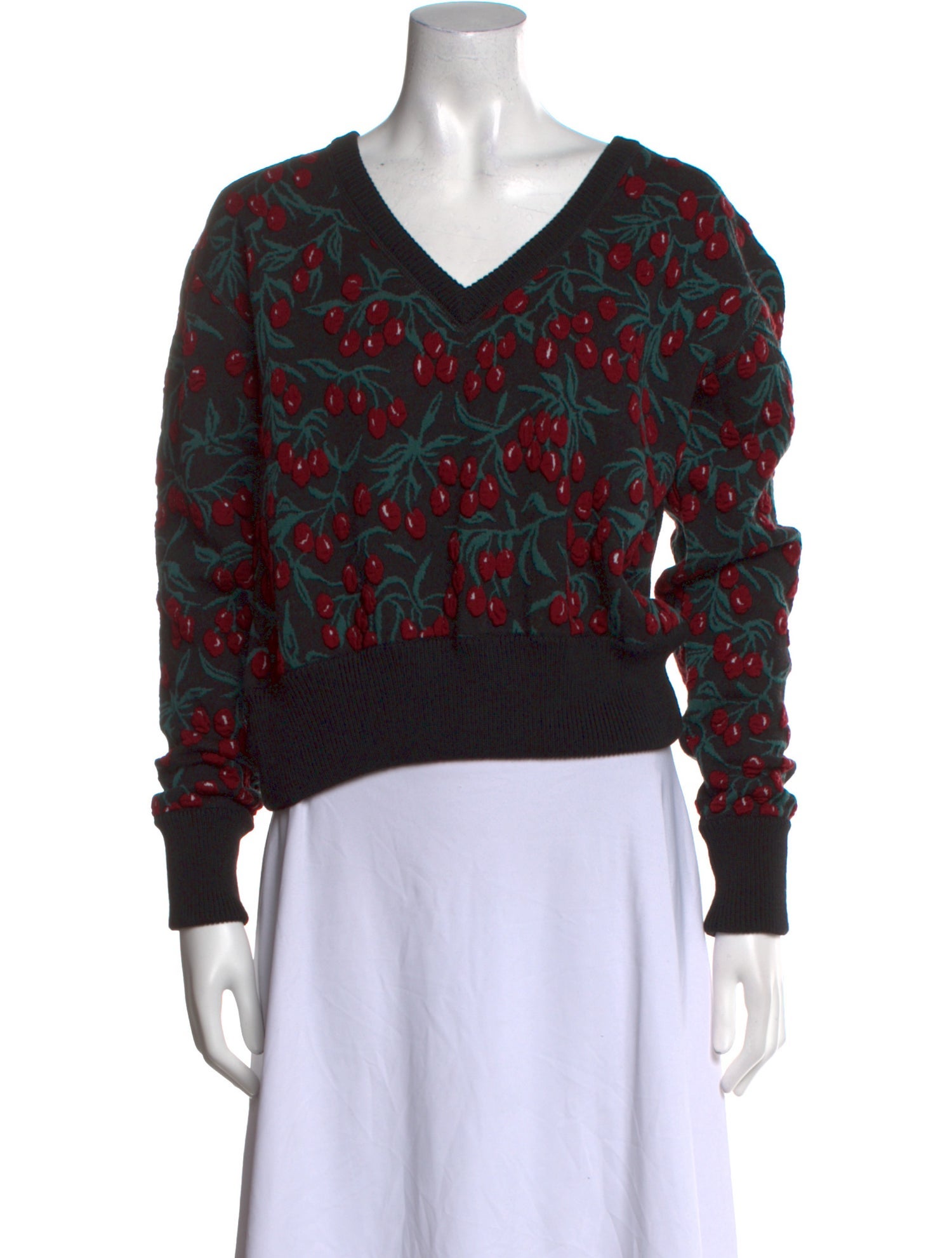 Chloé Virgin Wool Printed Sweater