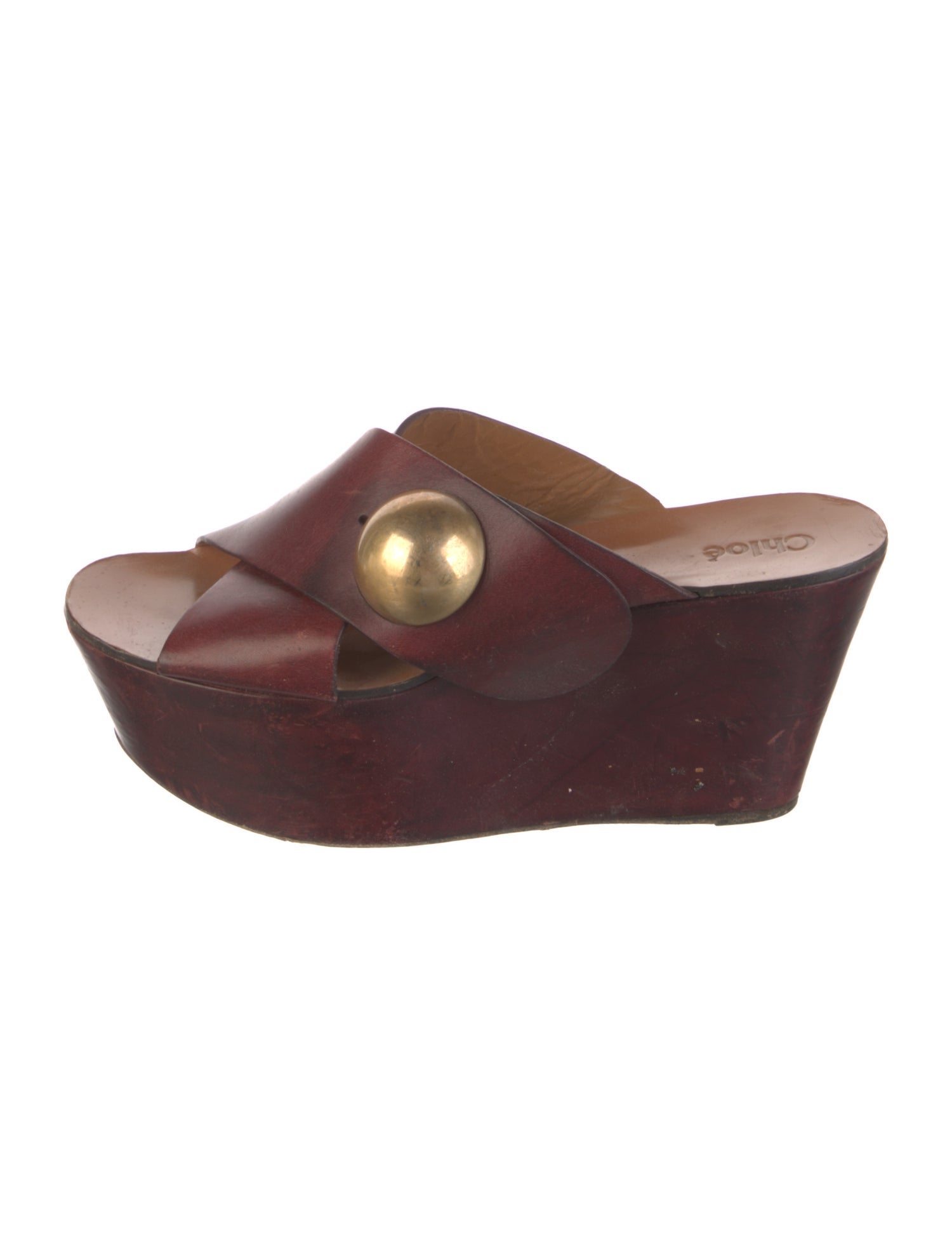 Chloé Leather Slides