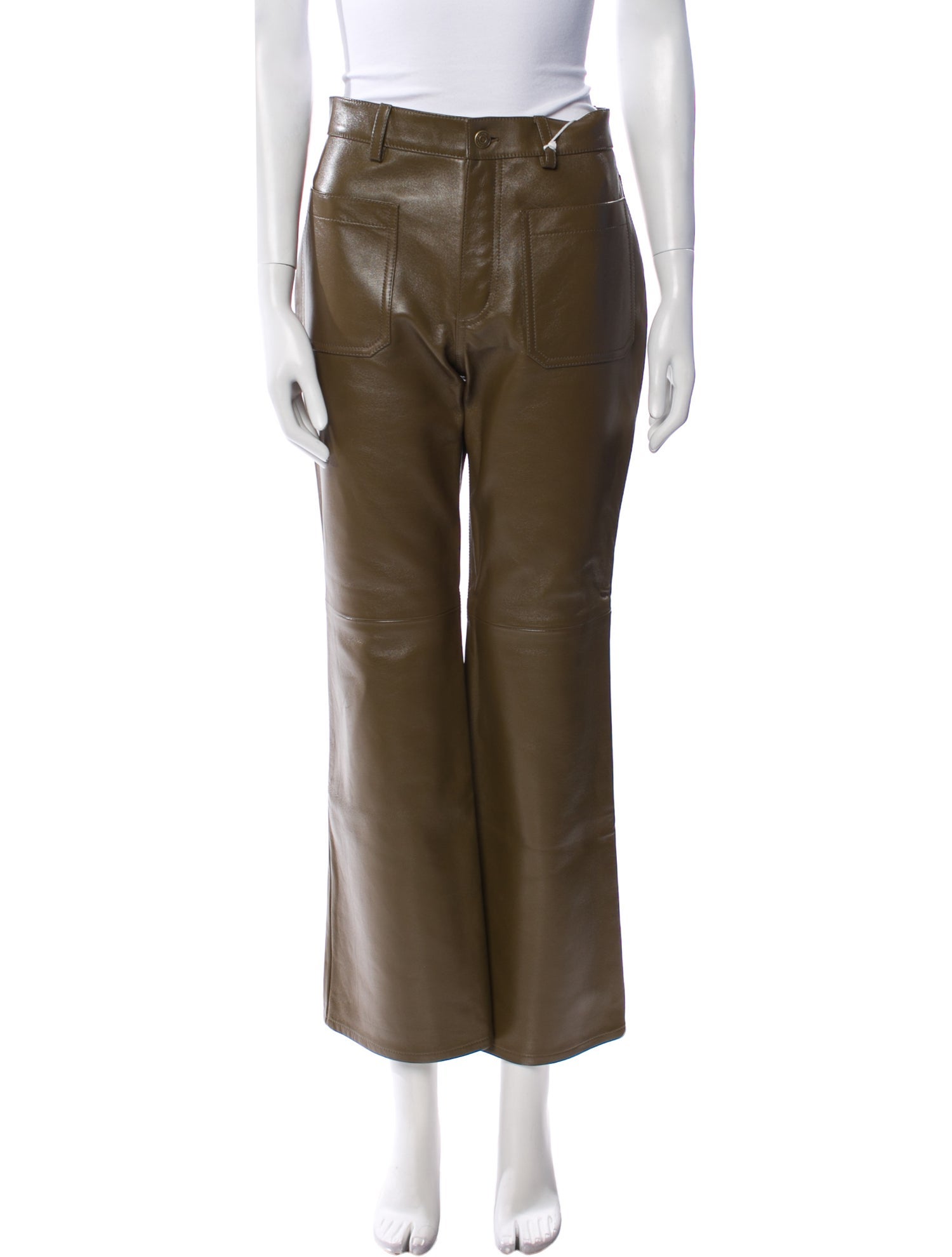Chloé Lamb Leather Wide Leg Pants w/ Tags