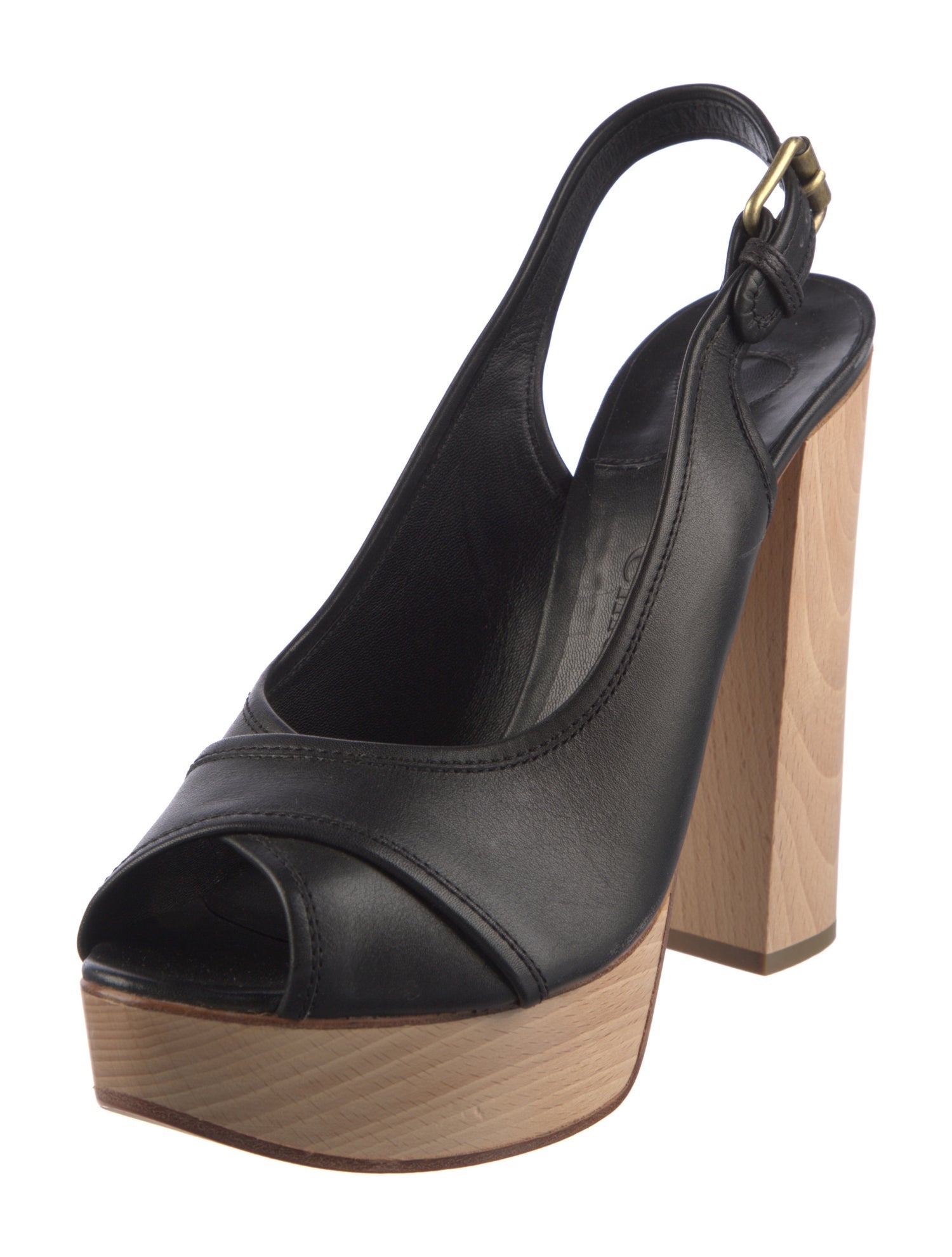 Chloé Leather Slingback Sandals