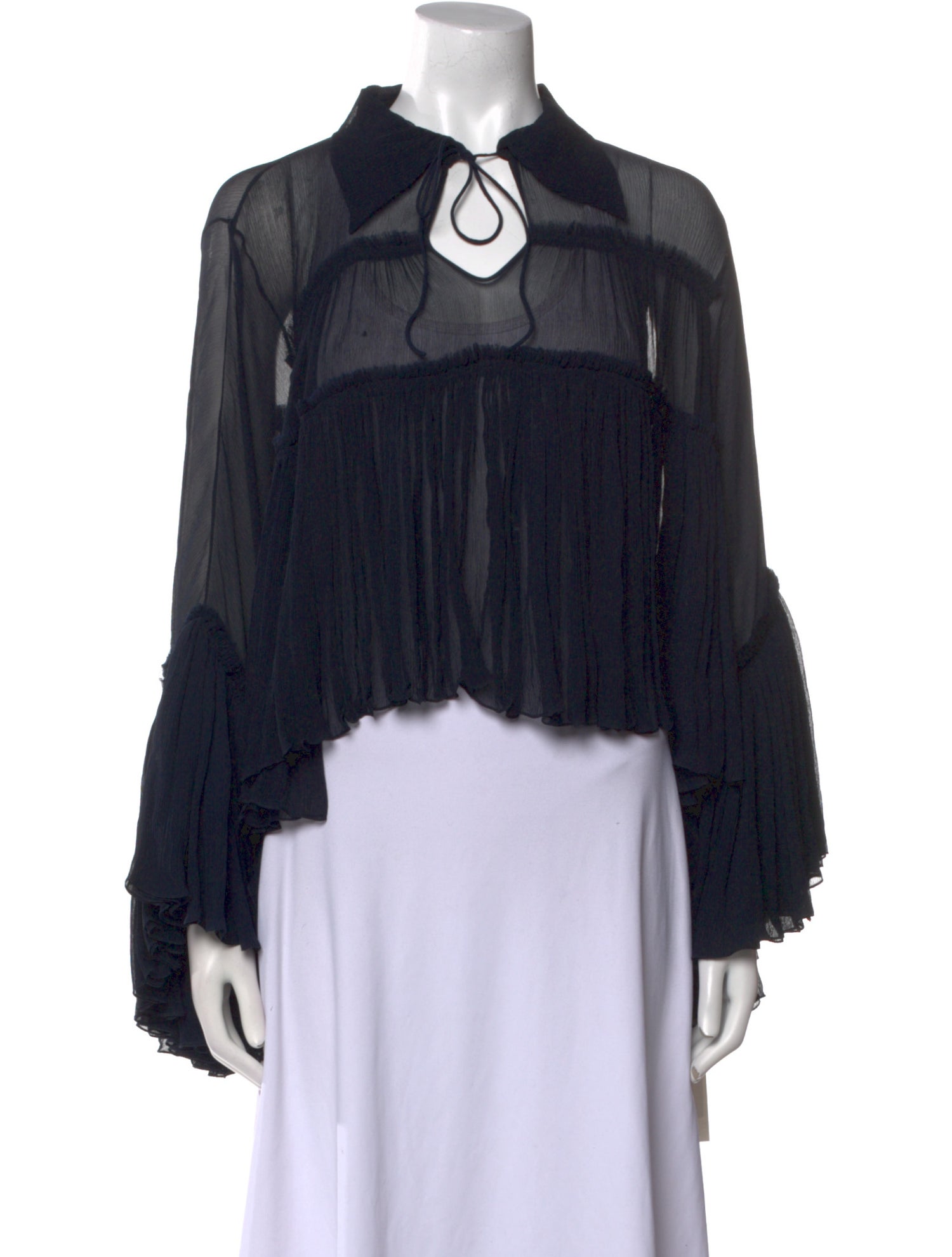 Chloé Silk Long Sleeve Blouse