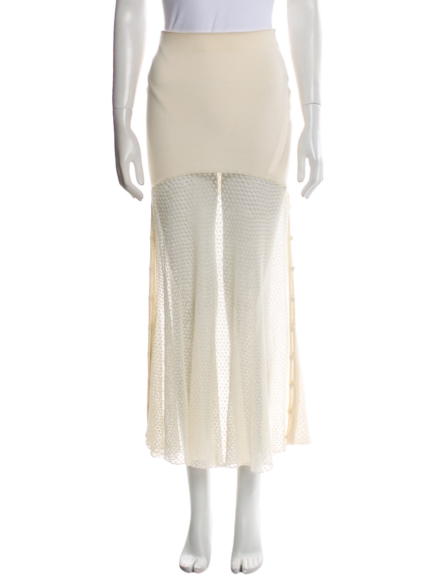 Chloé Wool Midi Length Skirt