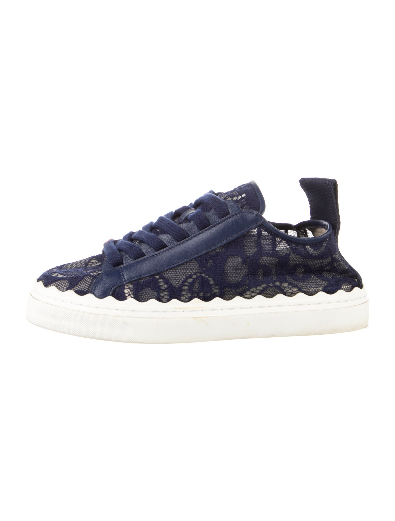 Chloé Lace Lace Pattern Sneakers