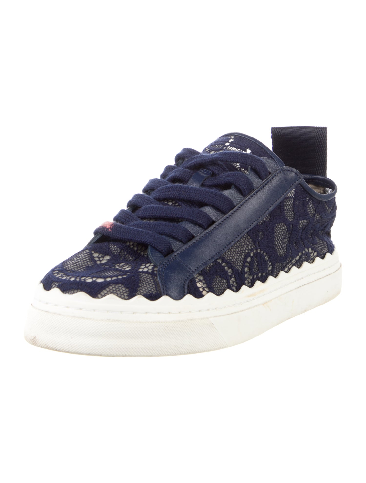 Chloé Lace Lace Pattern Sneakers
