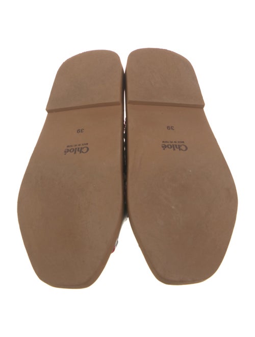 Chloé Leather Braided Accents Slides