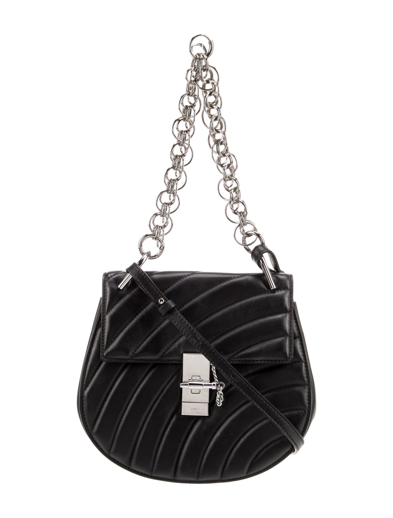 Chloé Quilted Calfskin Quilted Drew Bijou Mini