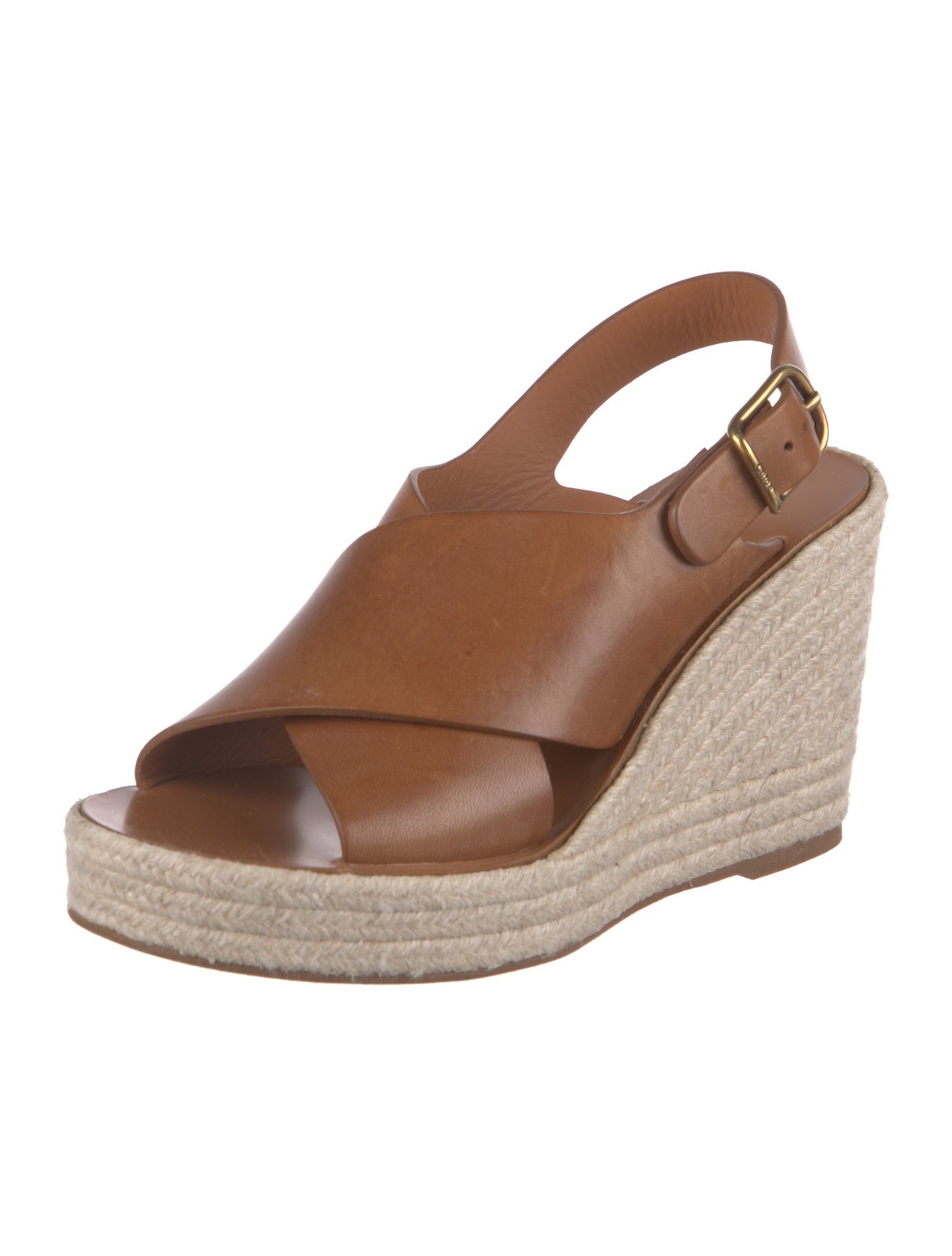 Chloé Leather Espadrilles
