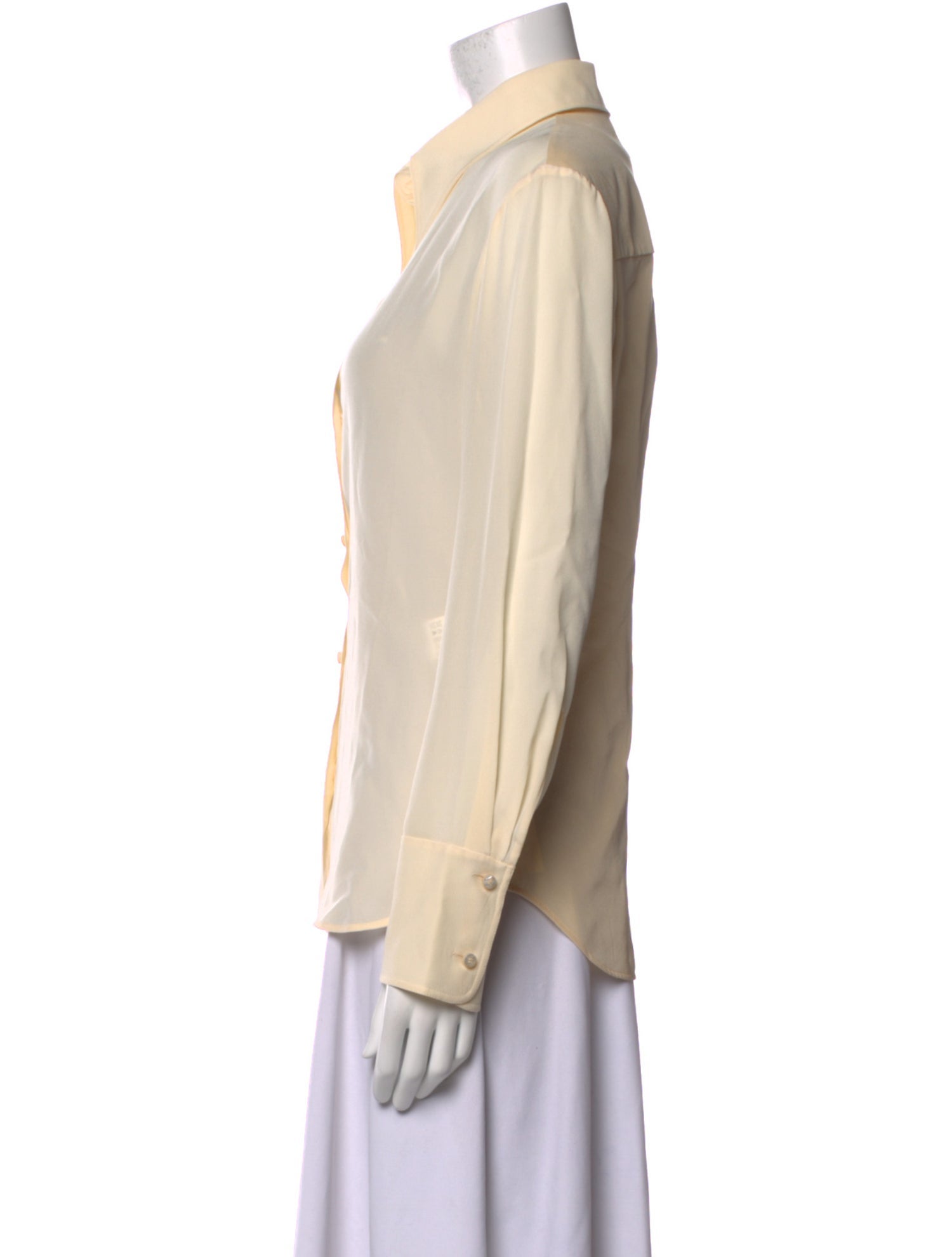 Chloé Silk Long Sleeve Button-Up Top w/ Tags