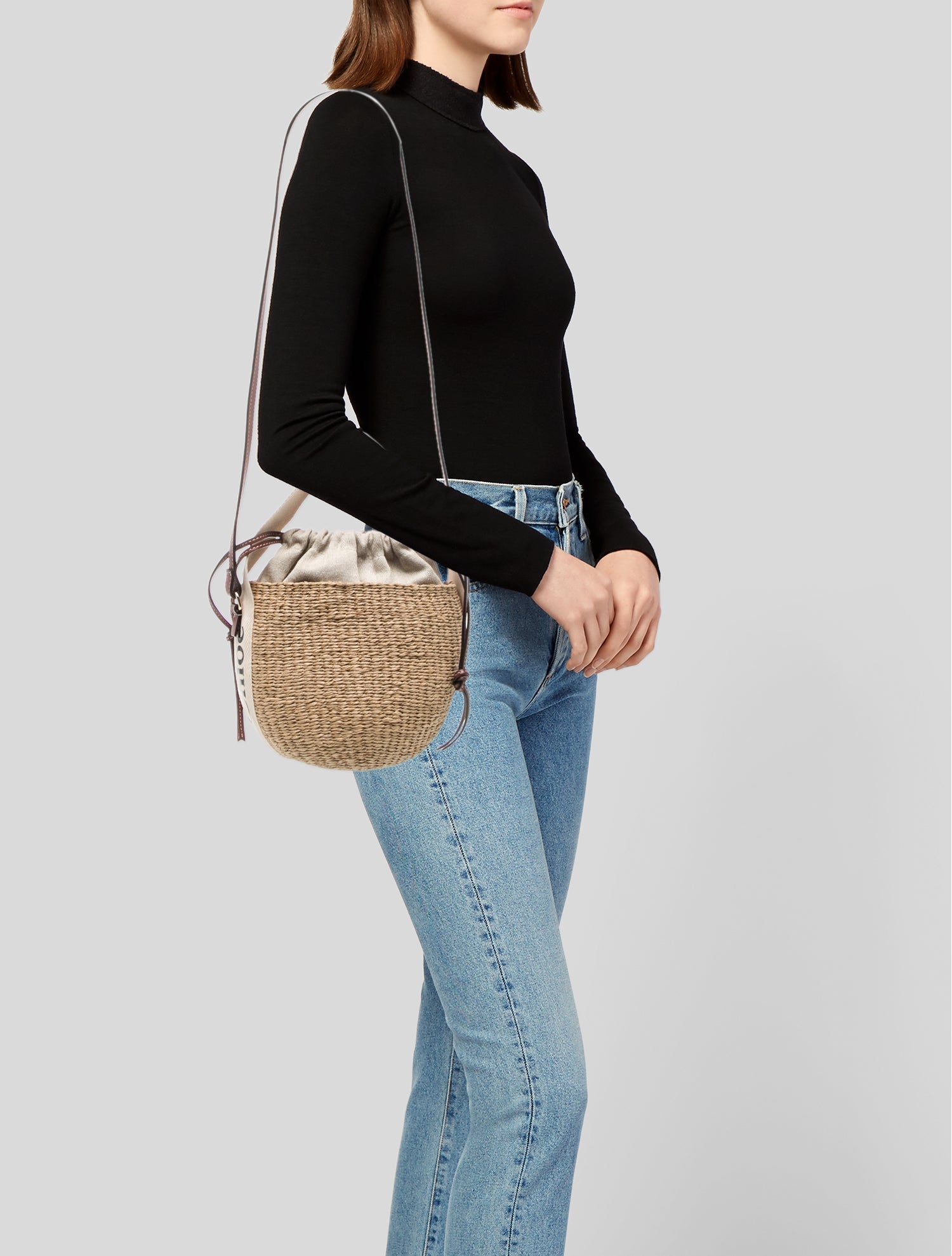 Chloe x Mifuko Raffia Top Handle Bag
