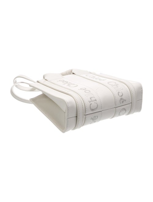 Chloé Leather Woody Logo Leather Tote Small