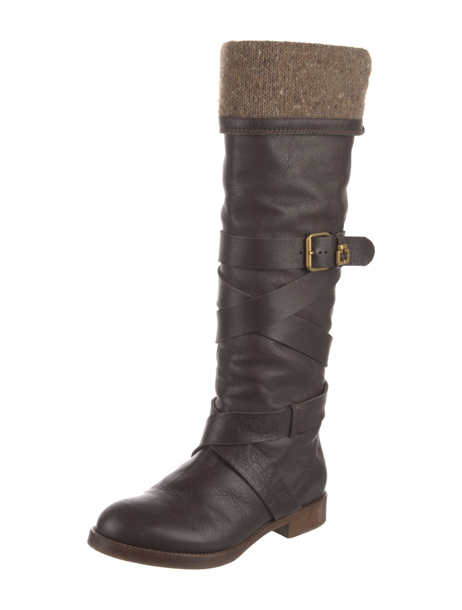 Chloé Leather Riding Boots