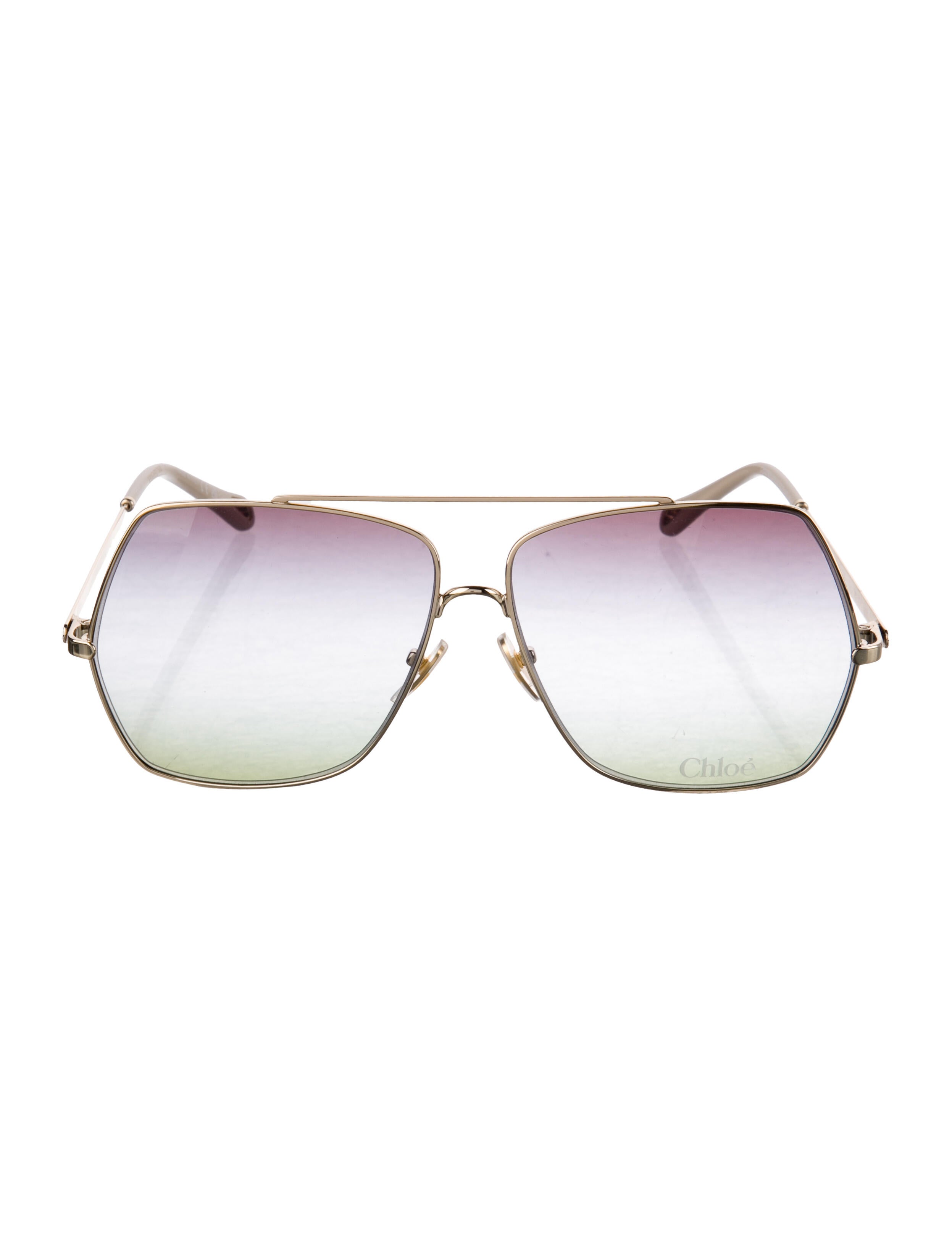 Chloé Aviator Gradient Sunglasses