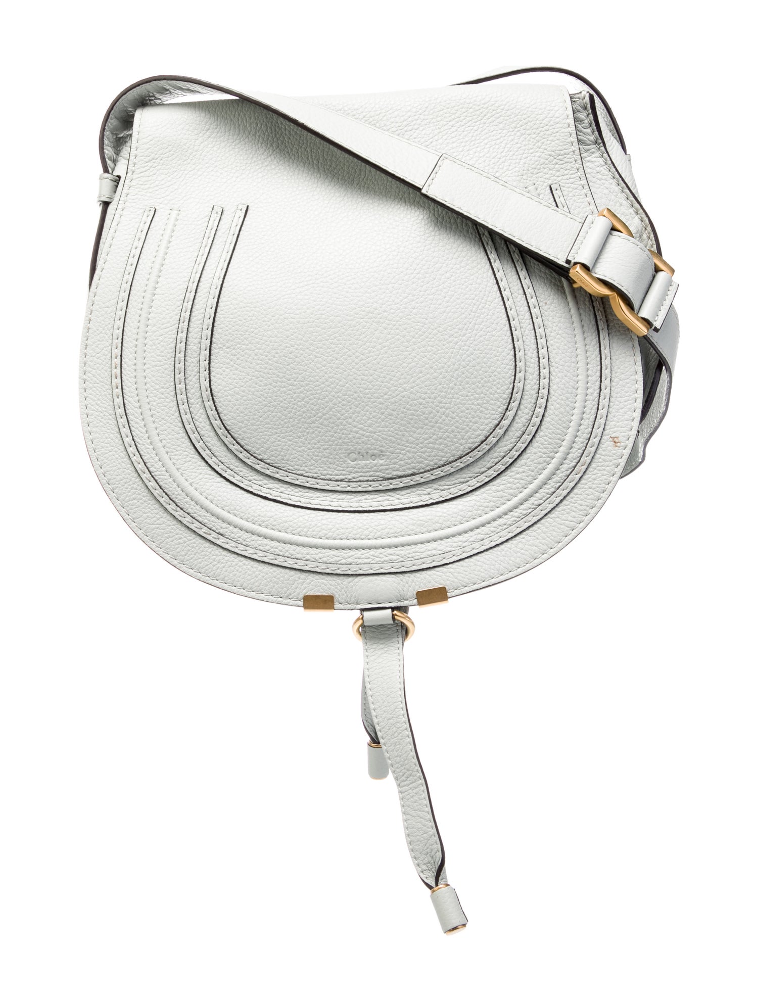 Chloé Leather Marcie leather saddle bag Small