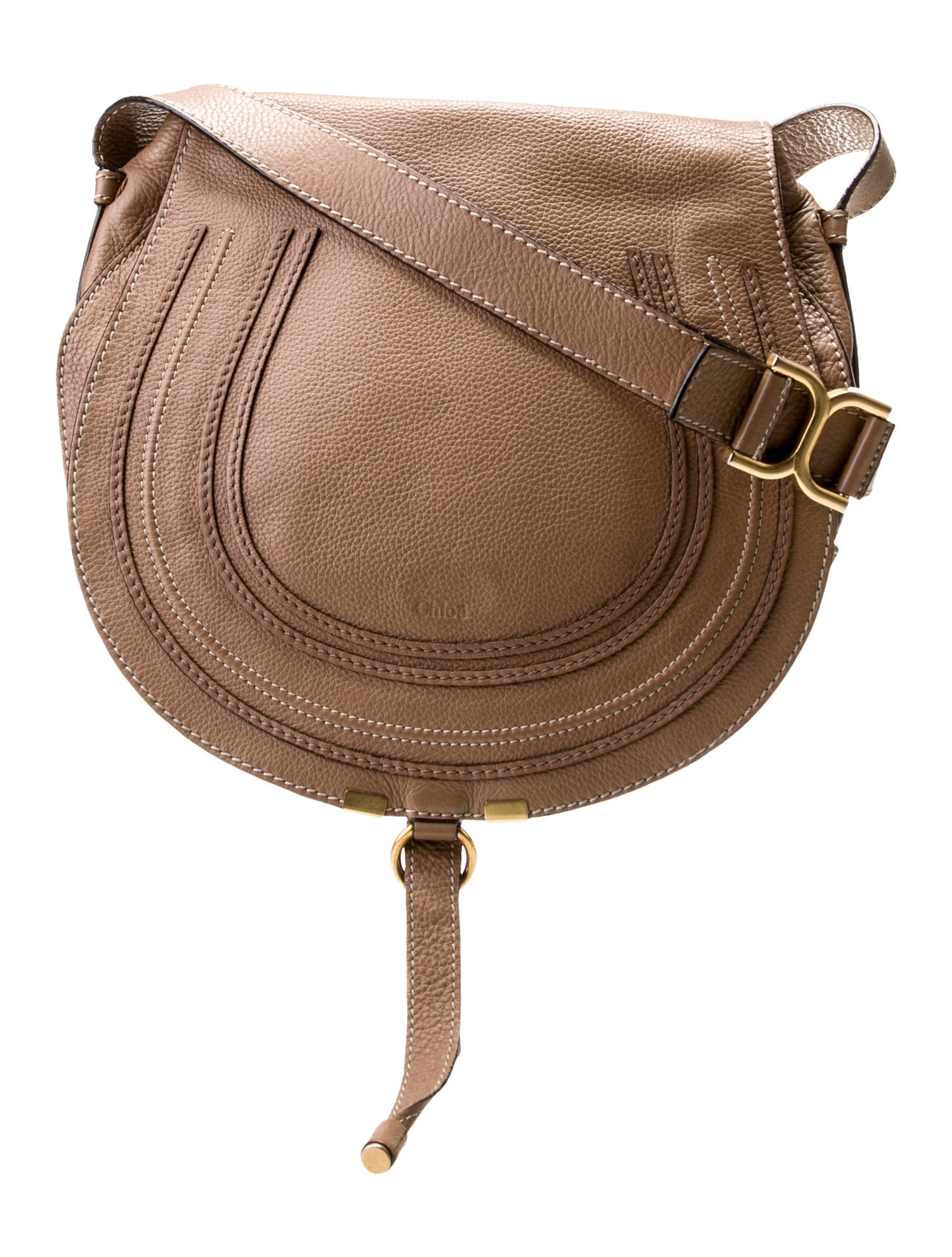 Chloé Leather Marcie Saddle Small