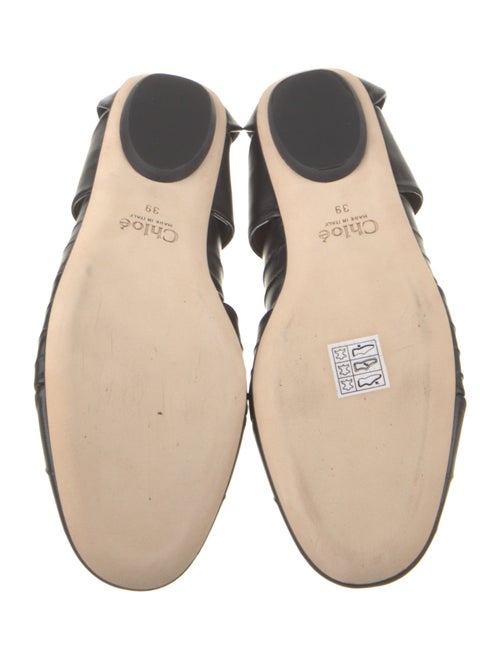 Chloé Leather Cutout Accent Ballet Flats