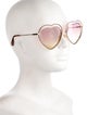 Chloé Aviator Gradient Sunglasses