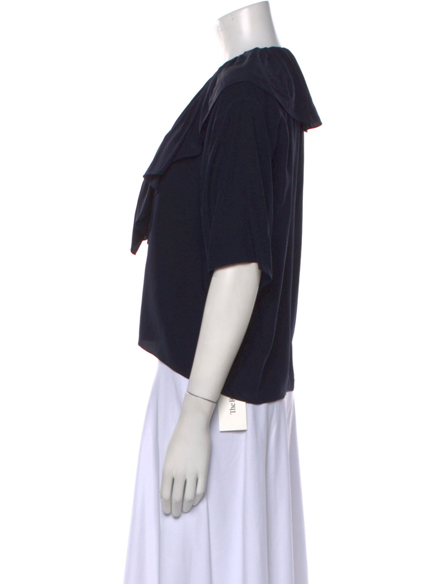 Chloé Silk V-Neck Crop Top